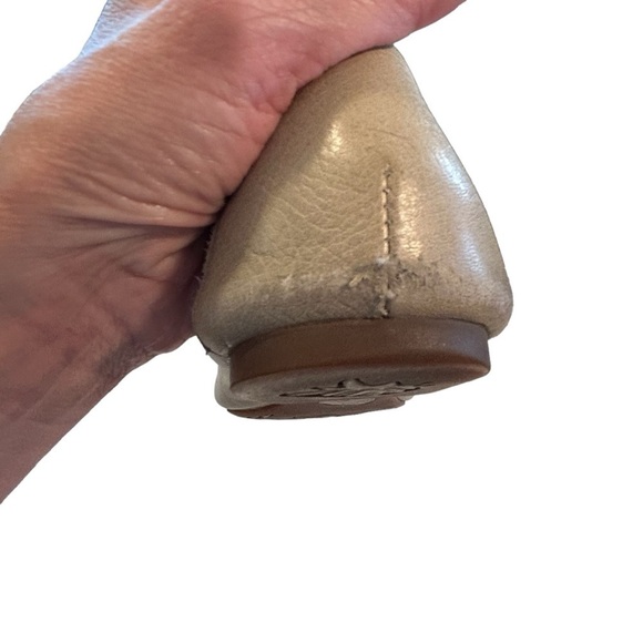 Born Leather Snakeskin Embossed Ballet Flats Tan Size 9.5 - Picture 11 of 12